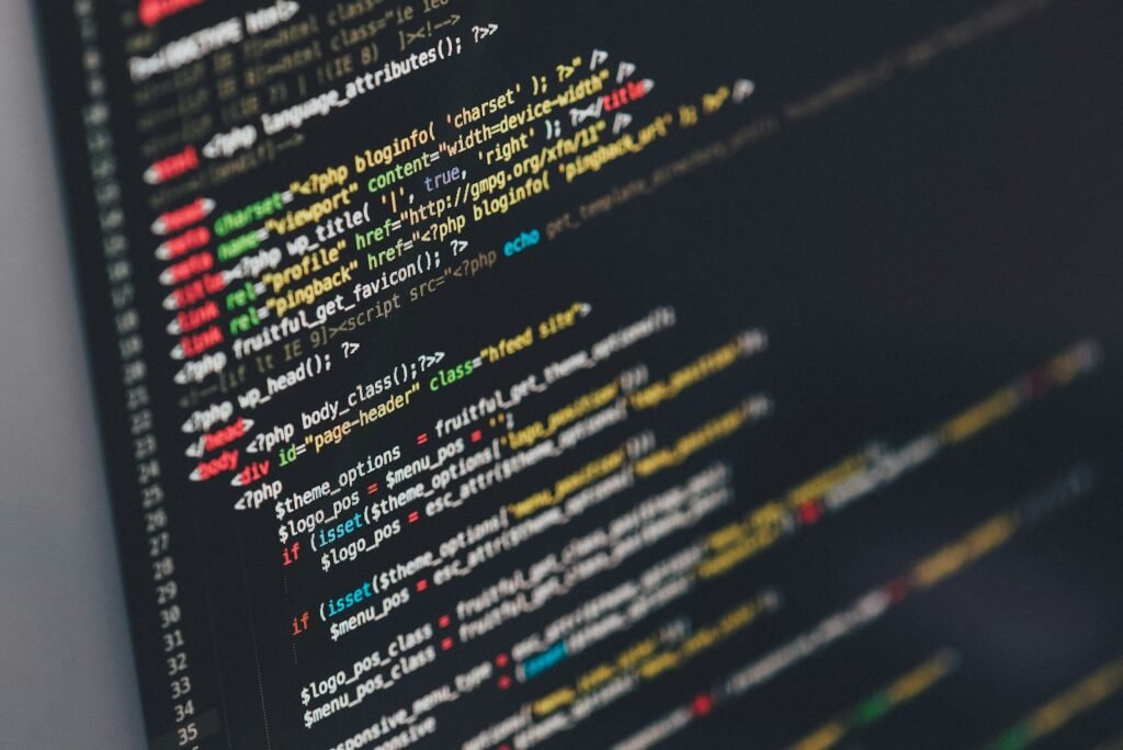 Code on a computer monitor