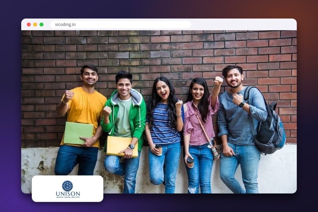 VI Coding medical coding academy website shown in a browser