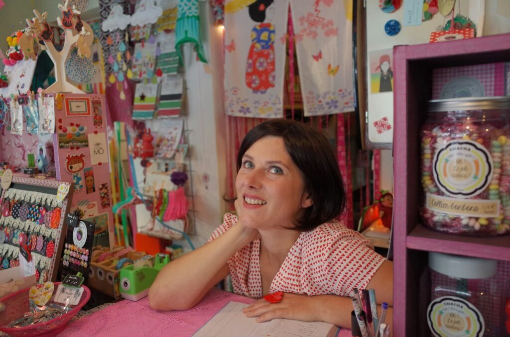 Small business owner at her desk