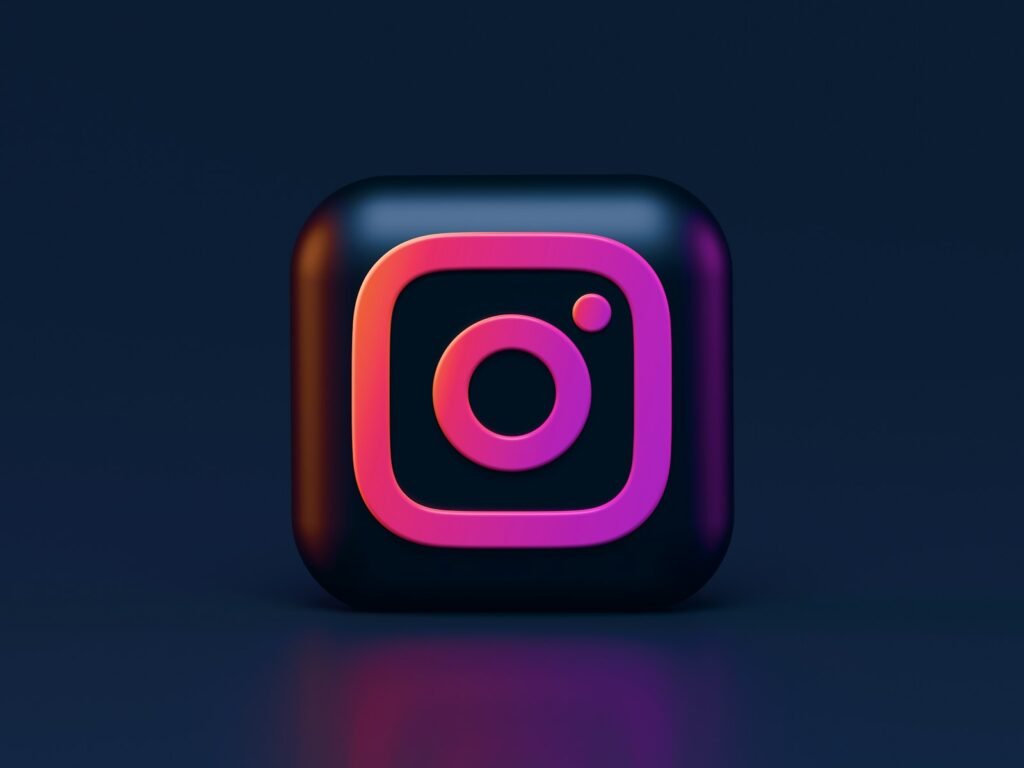 Hands holding a phone with a social media feed